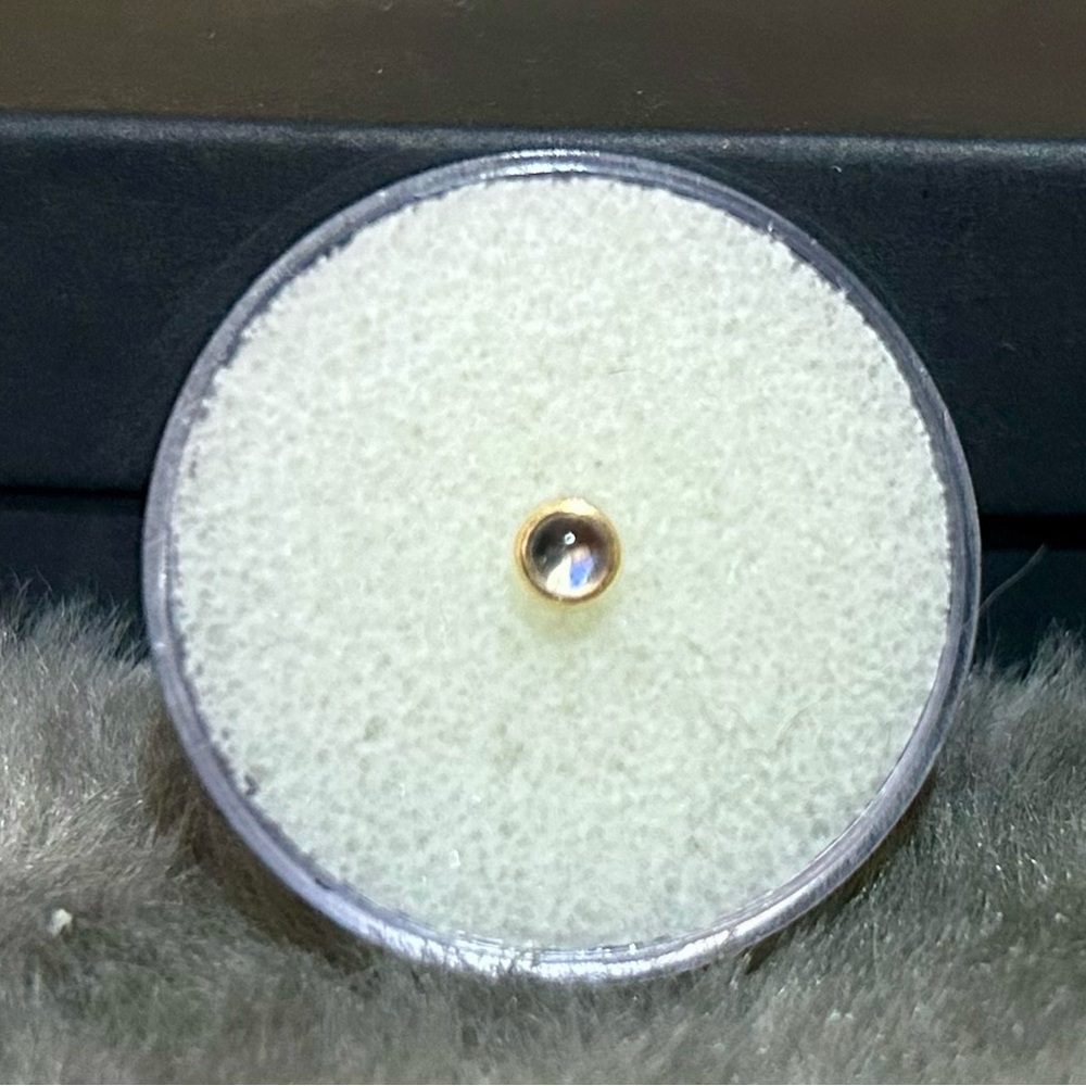 BVLA 14k Gold 3mm Moonstone Threadless End